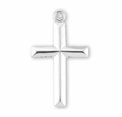 Sterling Silver Angle Edged Cross - Image 2