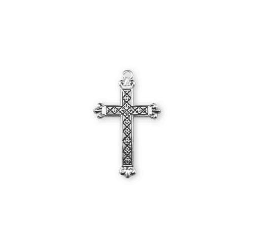 Sterling Silver Black Enameled Cross - Image 2