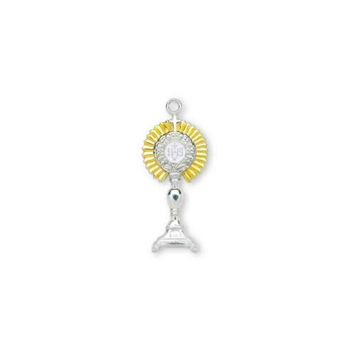 Two-tone Sterling Silver Monstrance Pendant - Image 2
