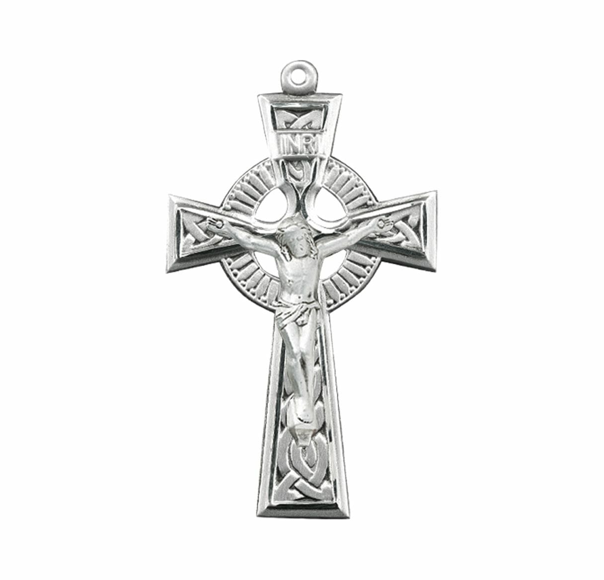 Sterling Silver Irish Celtic Crucifix Pendant - Buy Religious Catholic ...