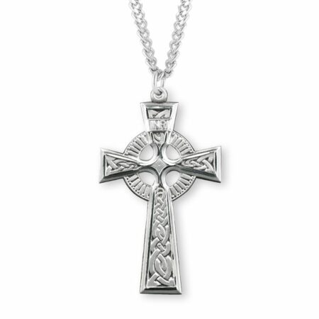 Sterling Silver Irish Celtic Crucifix Pendant