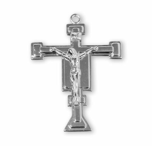 Renaissance Style Sterling Silver Crucifix - Image 2