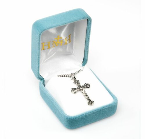 Swirled Sterling Silver Crucifix - Image 3