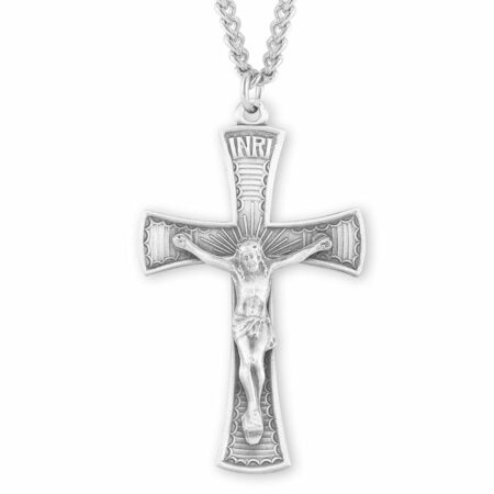 Sterling Silver Ornate Crucifix
