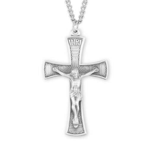 Sterling Silver Ornate Crucifix