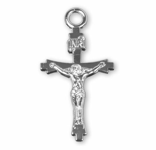 Flare Tipped Sterling Silver Crucifix - Image 2