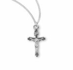 Flare Tipped Sterling Silver Crucifix