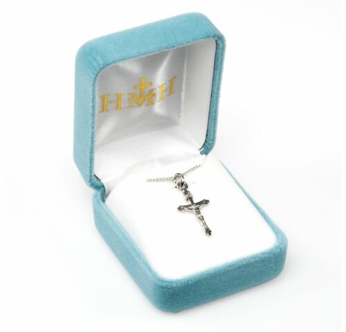Flare Tipped Sterling Silver Crucifix - Image 3
