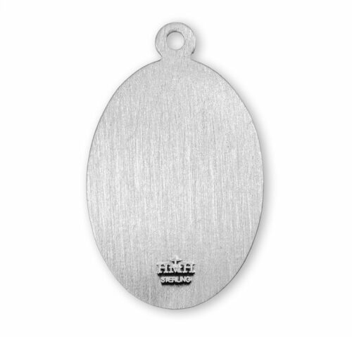 Patron Saint Thomas Aquinas Oval Sterling Silver Medal - Image 3