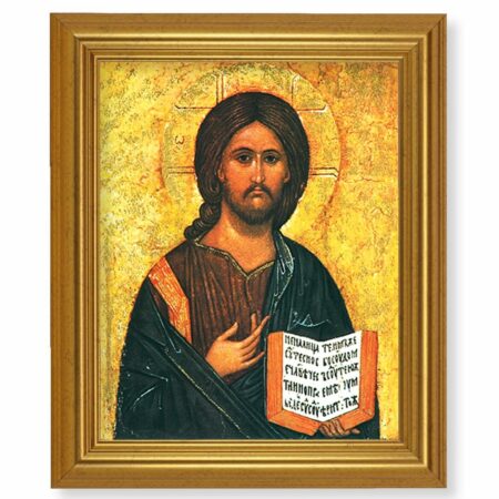 Christ All Knowing Gold Framed Art