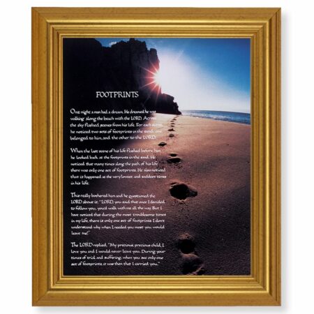 Footprints Gold Framed Art