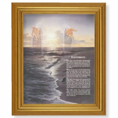 Footprints Gold Framed Art