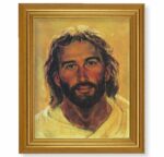 Head of Christ Gold Framed Art