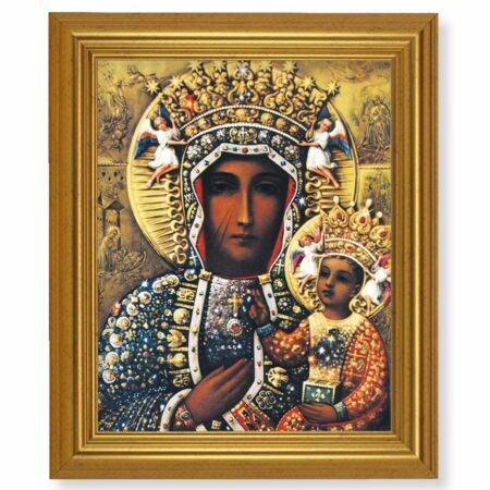 Our Lady of Czestochowa Gold Framed Art