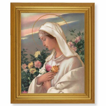 Mystical Rose Gold Framed Art