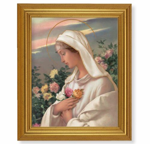 Mystical Rose Gold Framed Art