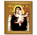 Madonna of the Roses Gold Framed Art