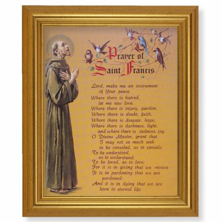 Prayer of St. Francis Gold Framed Art