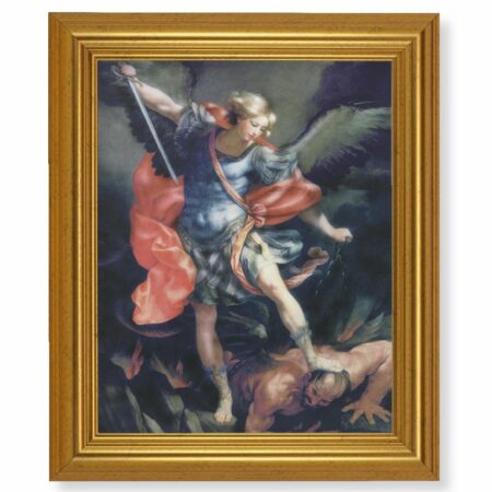 St. Michael Gold Framed Art