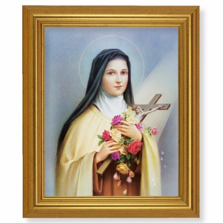 St. Therese Gold Framed Art