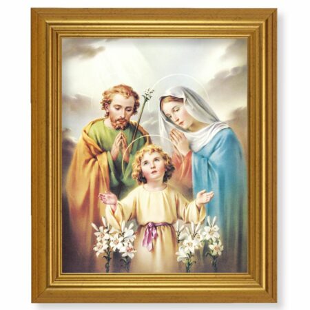Holy Family Gold Framed Art