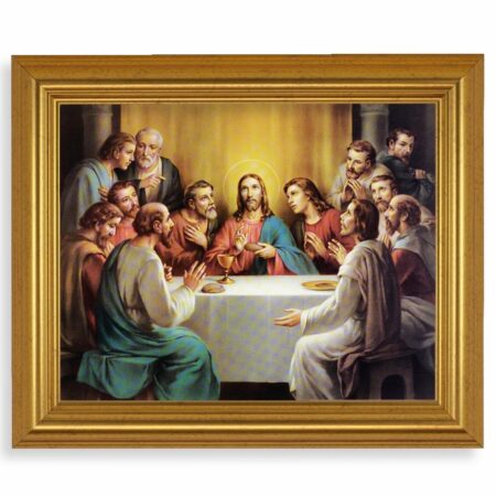 Last Supper Gold Framed Art