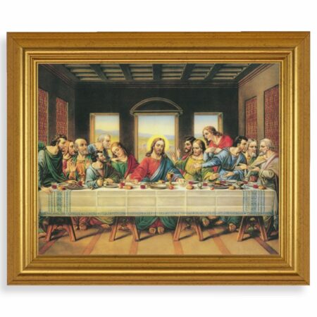 Last Supper Gold Framed Art