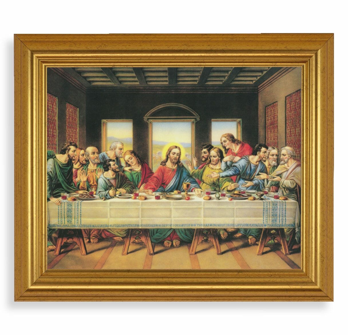 Last Supper Gold Framed Art - Buy Religious Catholic Store