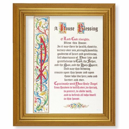 House Blessing Gold Framed Art