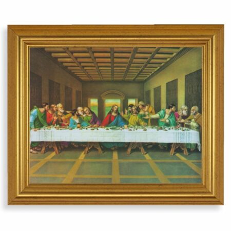 The Last Supper Gold Framed Art