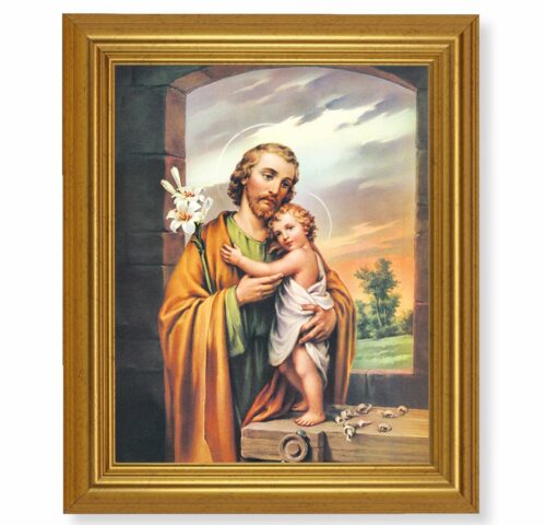St. Joseph Gold Framed Art