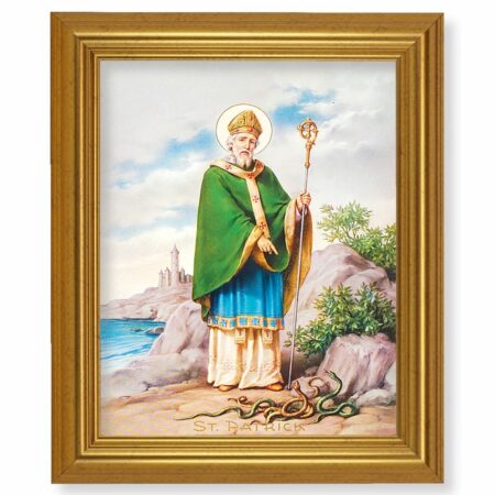 St. Patrick Gold Framed Art