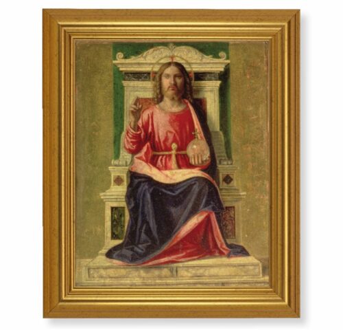 King of Heaven Gold Framed Art