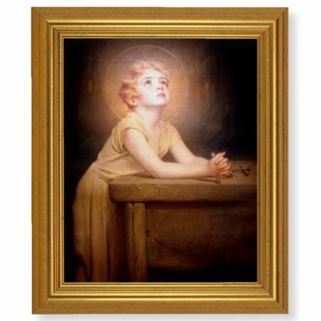 Thy Will Be Done Gold Framed Art