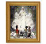 Our Lady of Fatima Gold Framed Art
