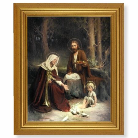 Holy Family Gold Framed Art