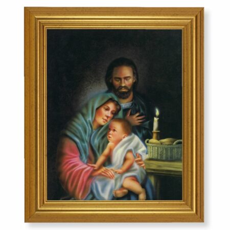 Holy Family Gold Framed Art