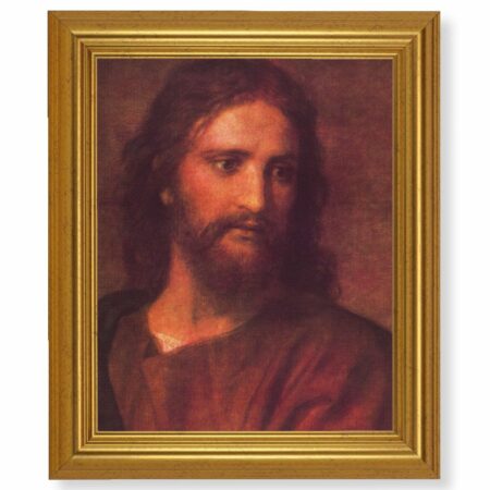 Christ at 33 Gold Framed Art
