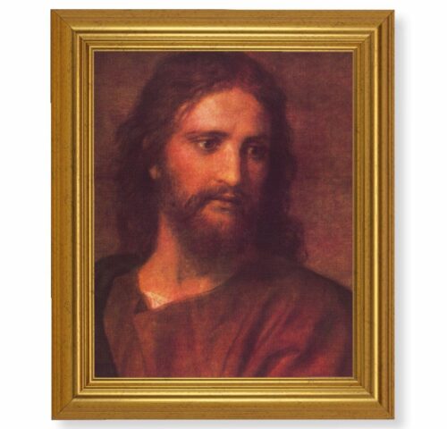 Christ at 33 Gold Framed Art