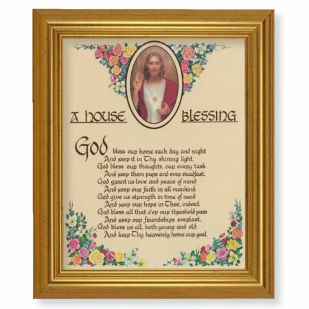 A House Blessing Gold Framed Art