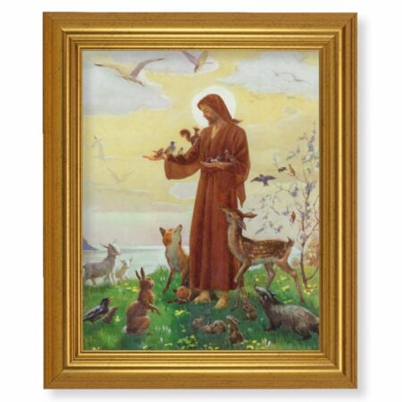 St. Francis Gold Framed Art