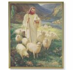 Good Shepherd Gold Framed Plaque