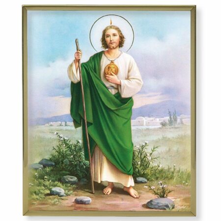 St. Jude Gold Framed Plaque