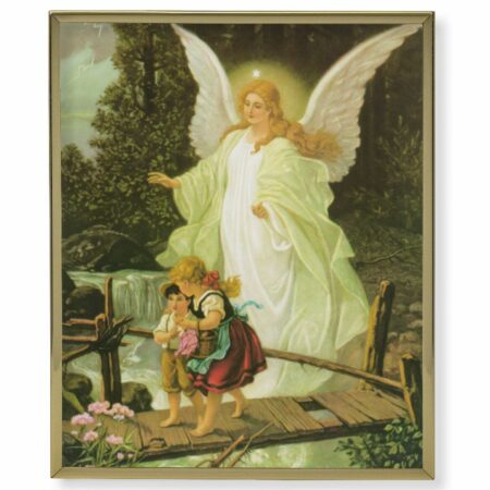 Guardian Angel Gold Framed Plaque