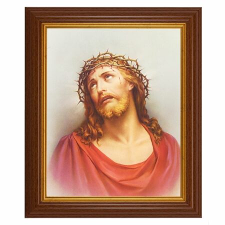 Christ in Agony Dark Walnut Framed Art