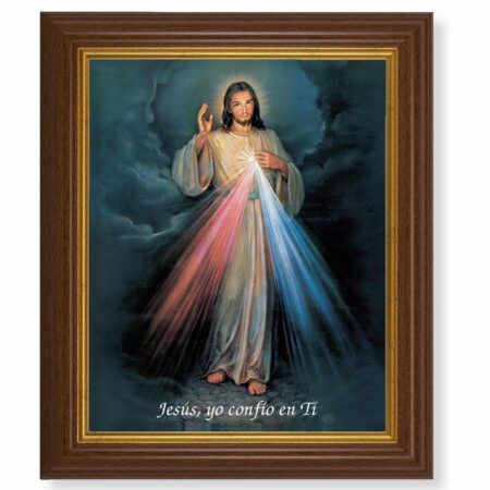 Divine Mercy (Spanish) Dark Walnut Framed Art