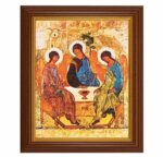The Holy Trinity Dark Walnut Framed Art
