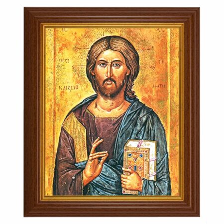 Christ the Teacher Dark Walnut Framed Art