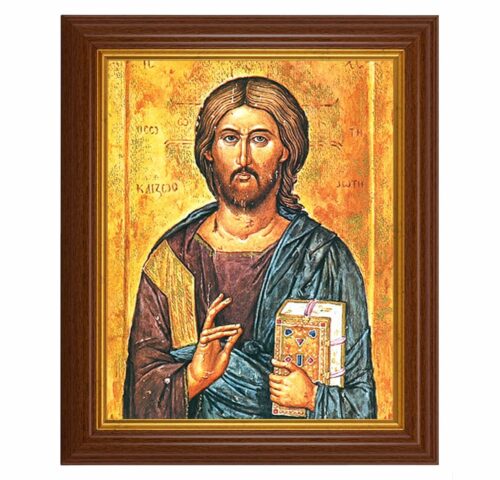 Christ the Teacher Dark Walnut Framed Art