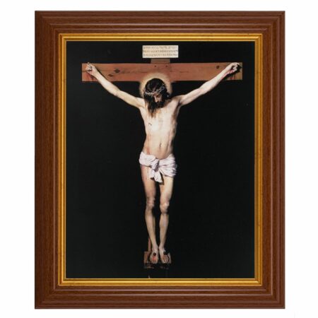 Crucifixion Dark Walnut Framed Art